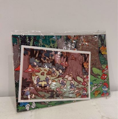 صورة لوح بزل السنافر         .